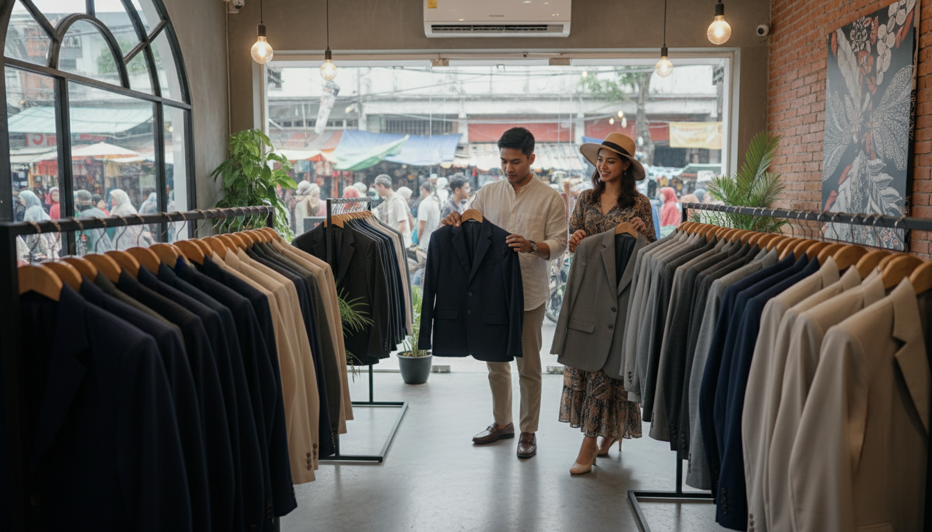 Wajib Tahu! Ini Tempat Belanja Blazer Kantor Paling Lengkap di Caringin