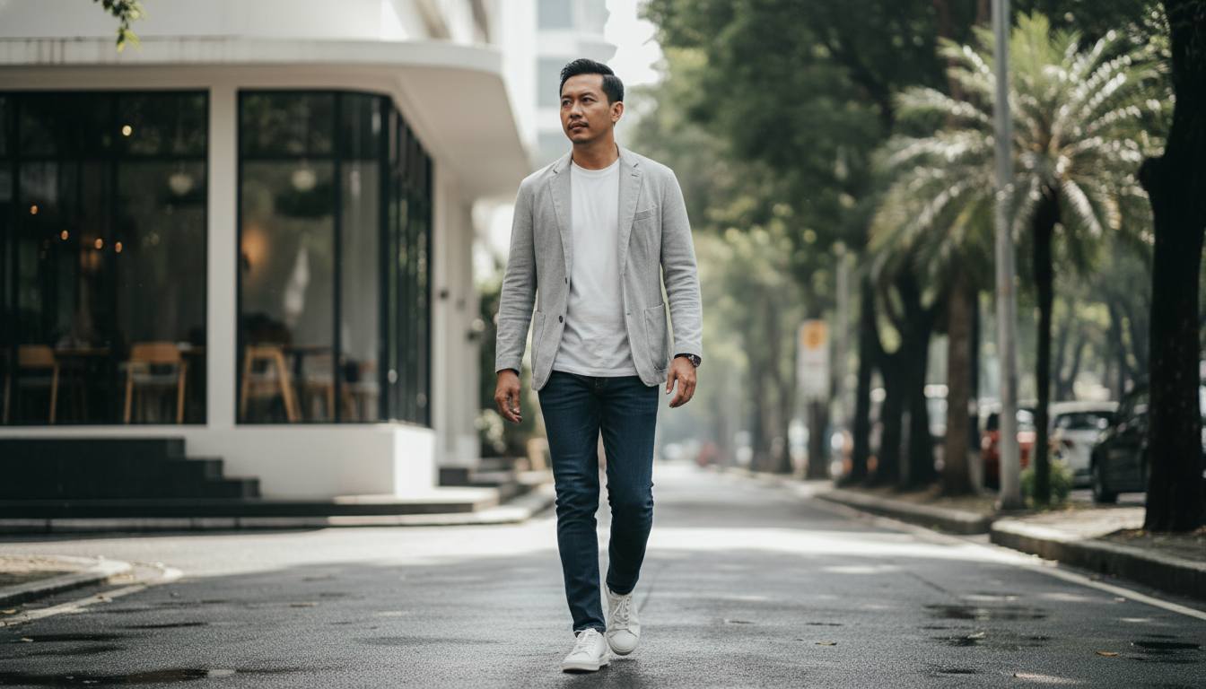 Trik Mix and Match Jas Kasual dan Jeans: Tren Fashion Pria di Bogor