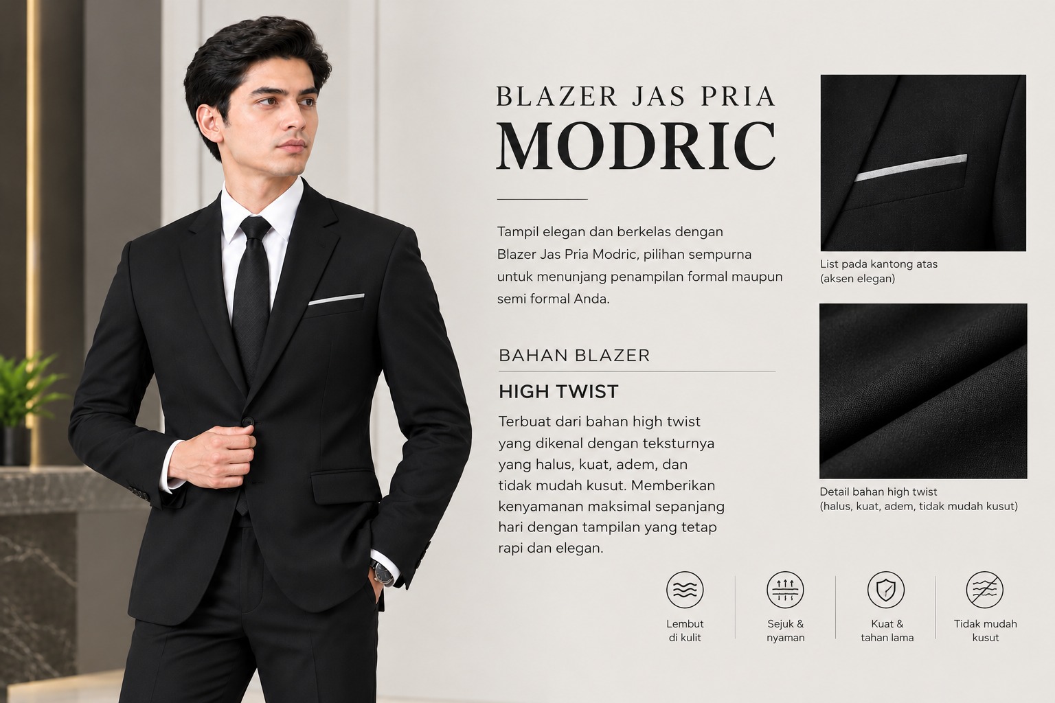 Blazer Modric Pria