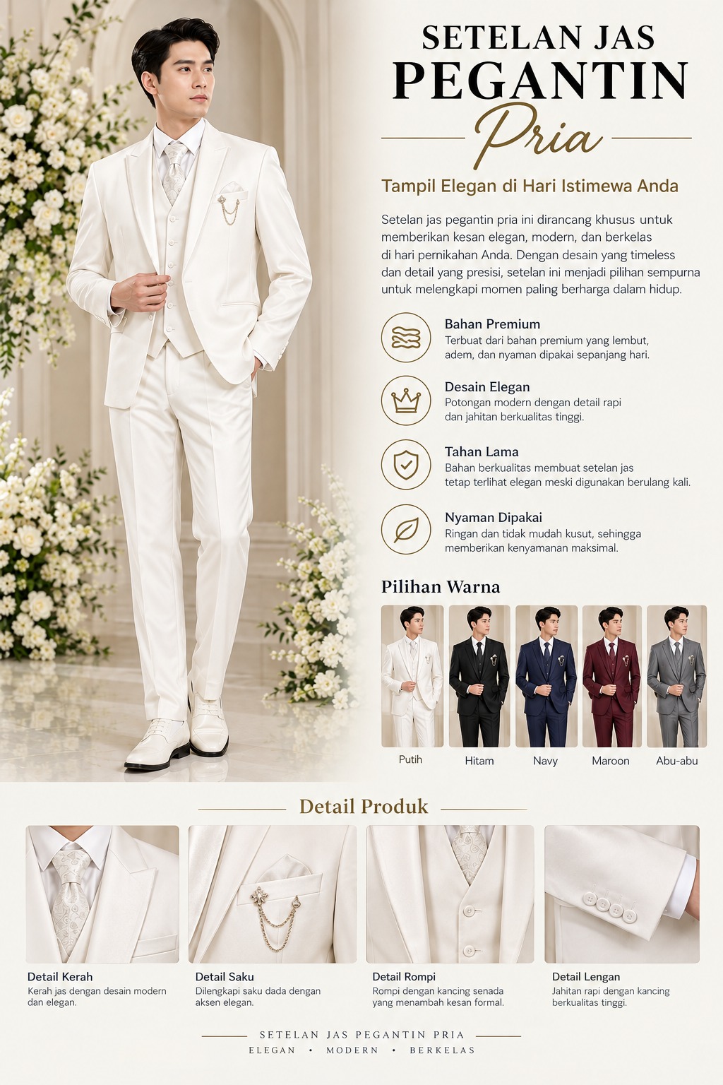 Setelan Jas Pengantin